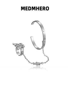 王橹杰同款蝴蝶925银链条手镯