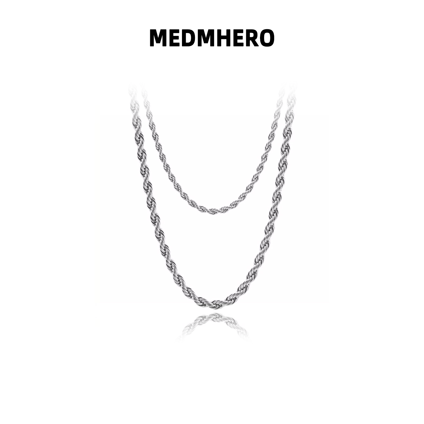 邓为同款粗麻花链潮男百搭