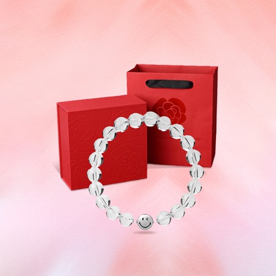 联名天然白水晶手串S925银手链