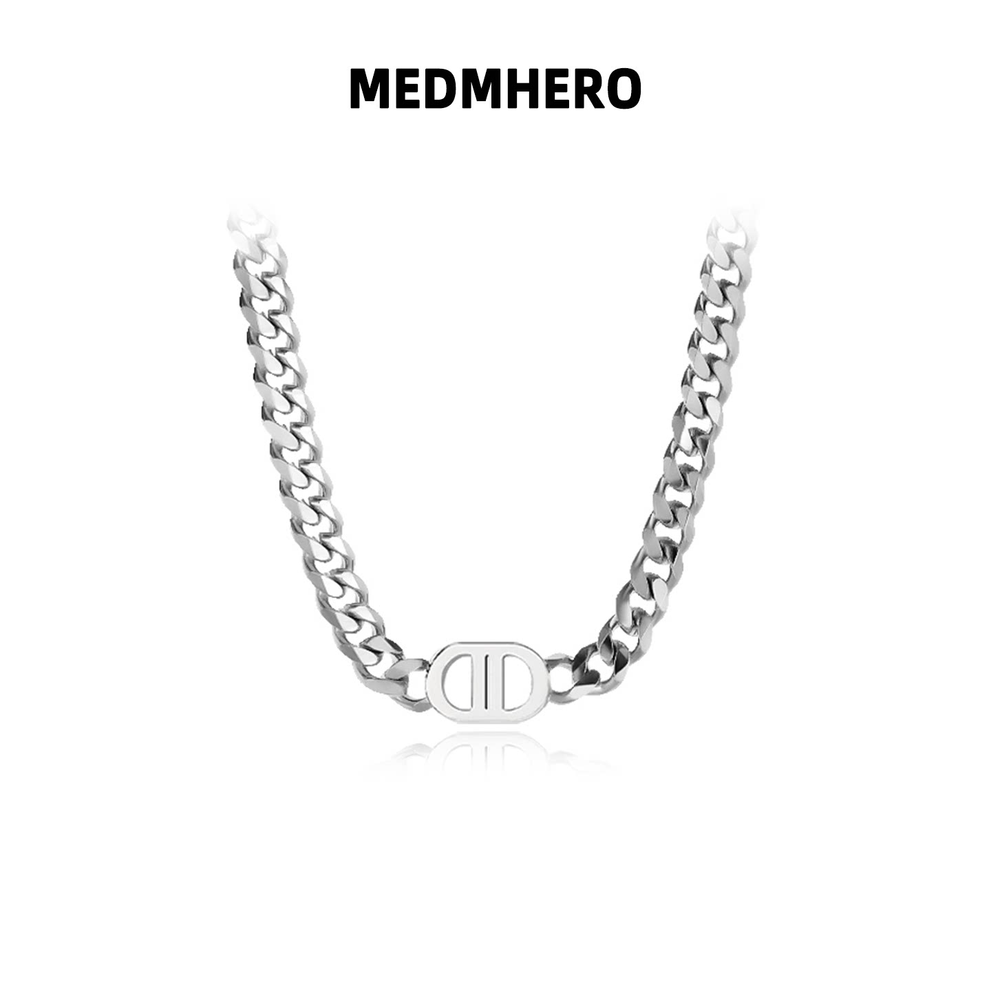 MEDM HERO王嘉尔同款古巴项链男潮高级感百搭猪鼻子锁骨链送男友