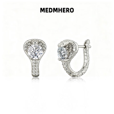 王蛇之心耳环高级感轻奢百搭耳饰