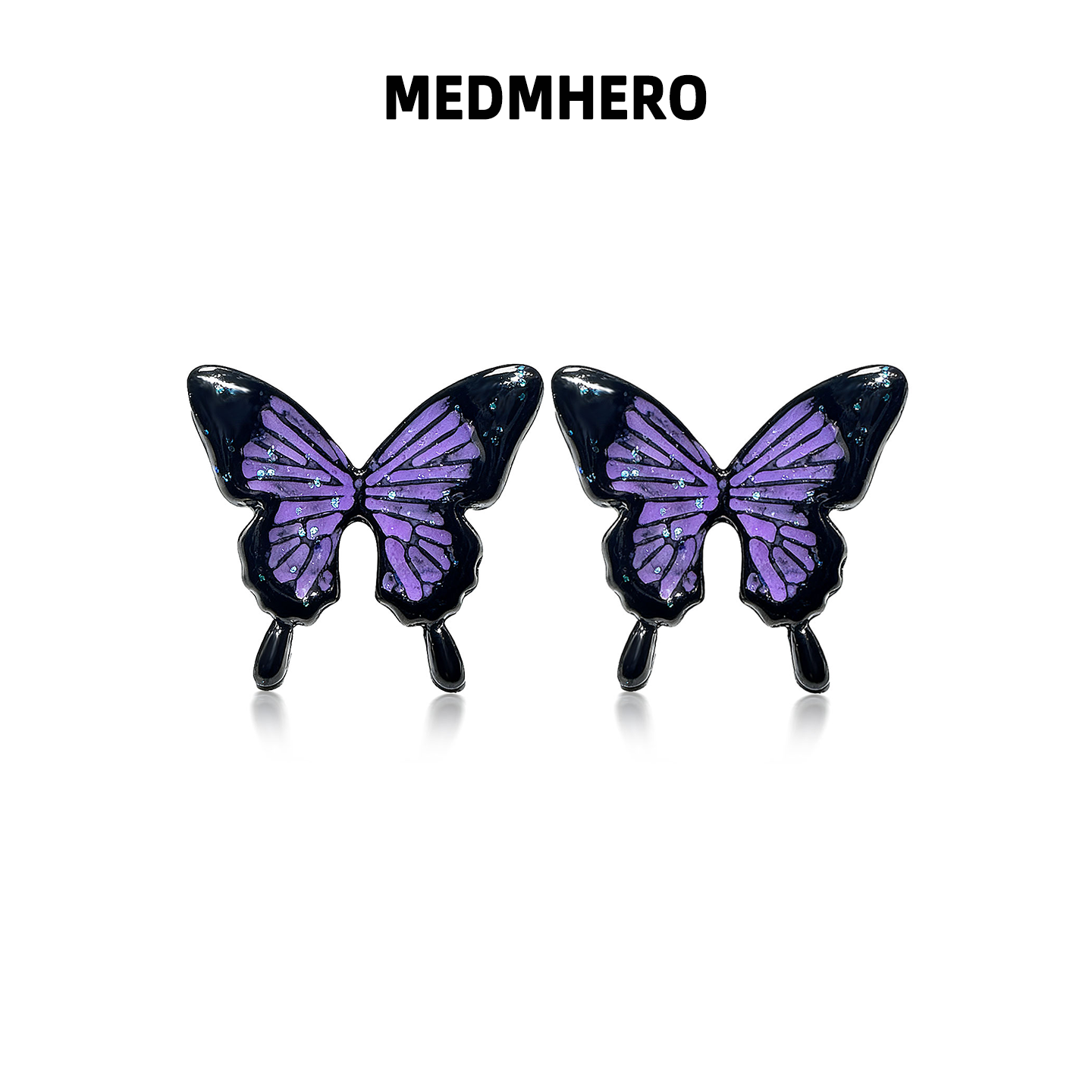 蝴蝶耳钉百搭简约小众潮流耳饰