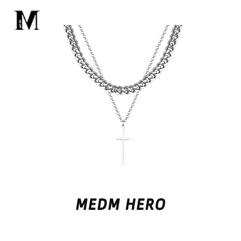 MEDMHERO钛钢潮牌百搭古巴项链