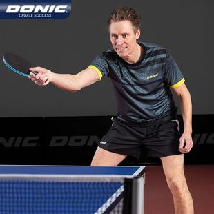 Donic/多尼克乒乓球服83234夏季圆领短袖印花运动T恤亲肤透气速干