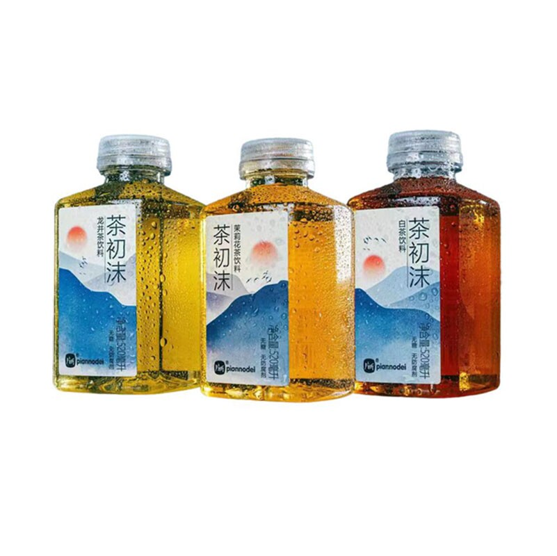 片断茶初沫花茶龙井茶白茶茉莉花茶无糖0卡520ml整箱饮料