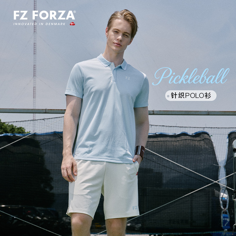 FZFORZA羽毛球服 匹克球夏日系列运动短袖POLO衫夏 FZ_S-50101PCB