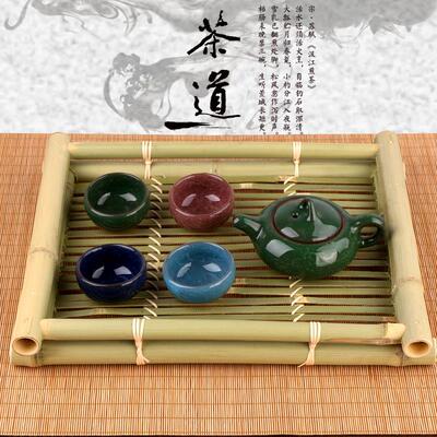 竹编托盘 长方形竹盘 竹托盘 竹茶盘 竹果盘 竹餐盘饭盘 日式