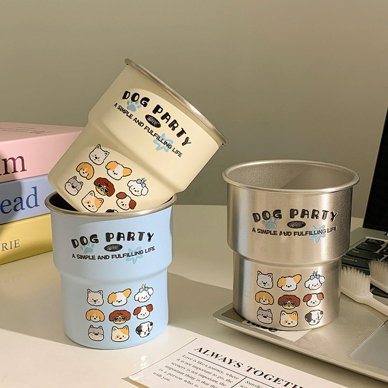 可爱动物卡通漱口杯ins网红高颜值情侣款不锈钢简约风阶梯洗漱杯,家庭/个人清洁工具,洗漱杯,淘宝优惠券,粉丝福利购,淘宝优惠卷