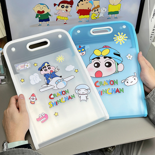 原创卡通试卷小新款文件夹学生大容量多层手提风琴卷子收纳袋A4