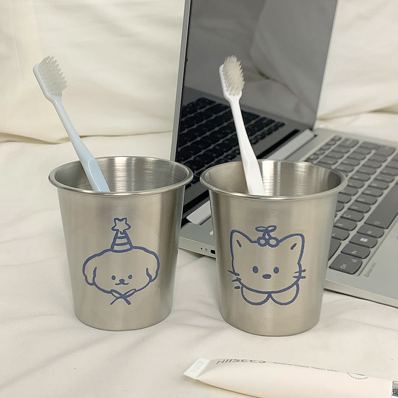 可爱304不锈钢儿童漱口杯家用高颜值防霉情侣洗漱水杯宝宝牙杯子,家庭/个人清洁工具,洗漱杯,淘宝优惠券,粉丝福利购,淘宝优惠卷