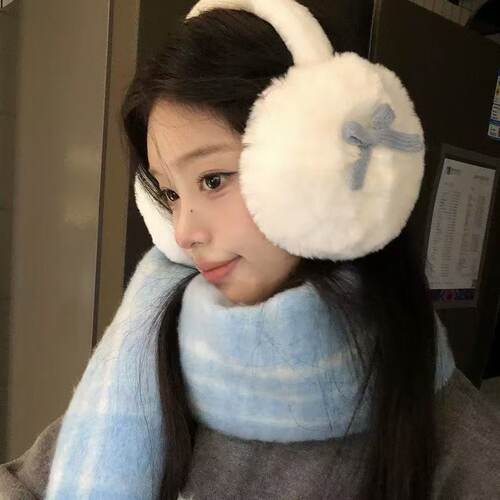 可爱卡通毛绒海狸耳罩保暖防冻耳套耳包学生骑行防寒耳捂耳包女