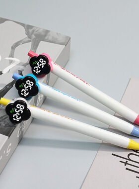 卡通创意时间计时笔可爱高颜值学生考试刷题笔时间显示计时圆珠笔
