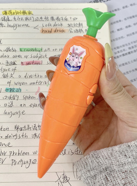 2025新款疯狂动物可爱胡萝卜录音笔网红圆珠笔文具学生录音器玩具