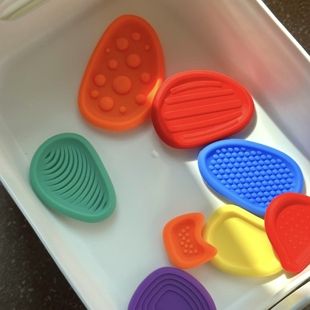 儿童感温感冷玩具感官石多动症缓解焦虑手指玩具硅胶触觉板训练