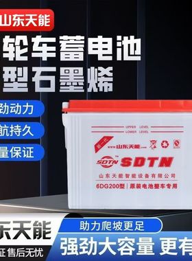 山东天能石墨烯技术水电瓶6DGA200型260型450型电动三轮四轮SDTN