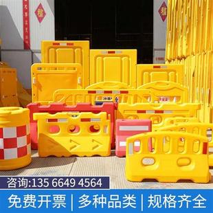 水马围栏施工围挡水马隔离墩道路护栏市政围挡三孔水马注水围栏挡