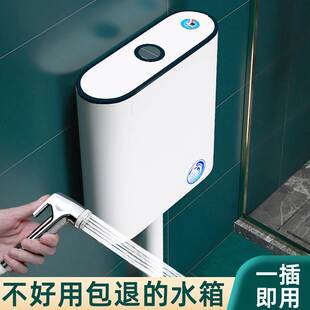 .水箱 厕所冲水箱 家用 卫生间蹲便器节能马桶水箱加厚蹲坑挂墙式