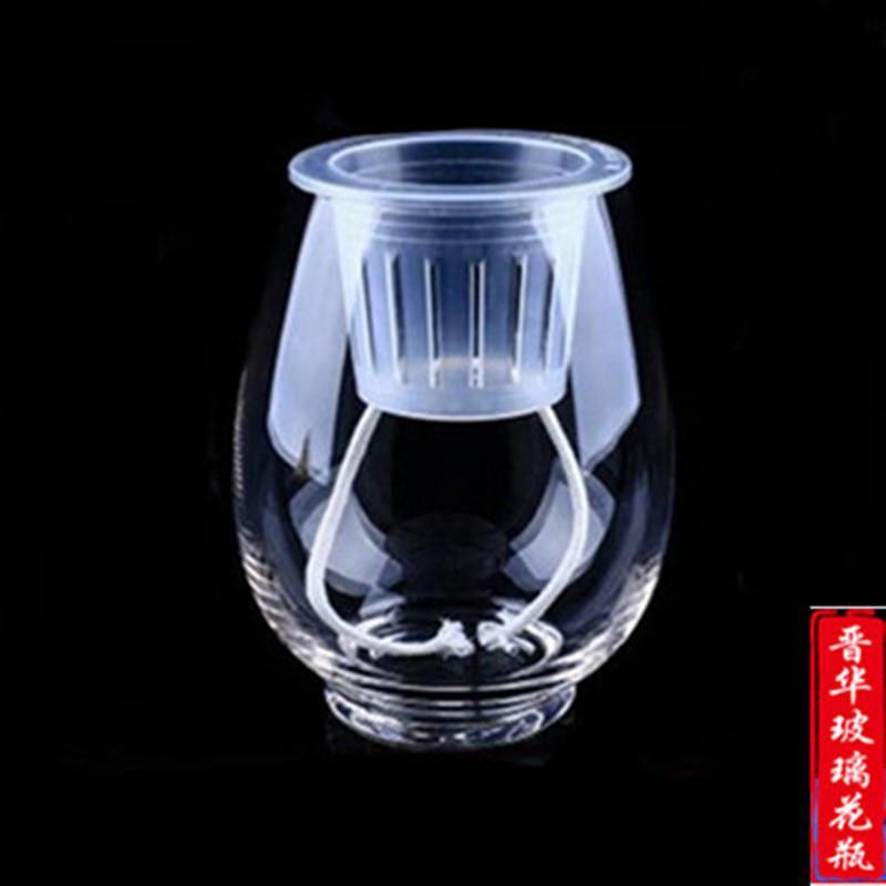 透明玻璃花盆水培绿萝敞囗圆形东瓜花瓶鱼缸简约桌面创意装饰大号
