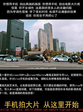 VIVOx100PRO专用Lut手机摄影调色预设合集质感人像打造专业拍摄