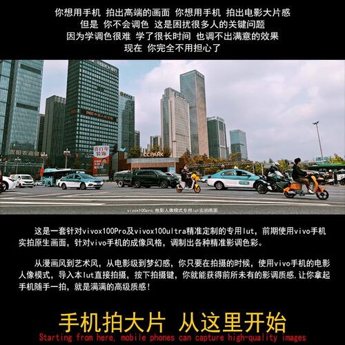 VIVOx100PRO专用Lut手机摄影调色预设合集质感人像打造专业拍摄