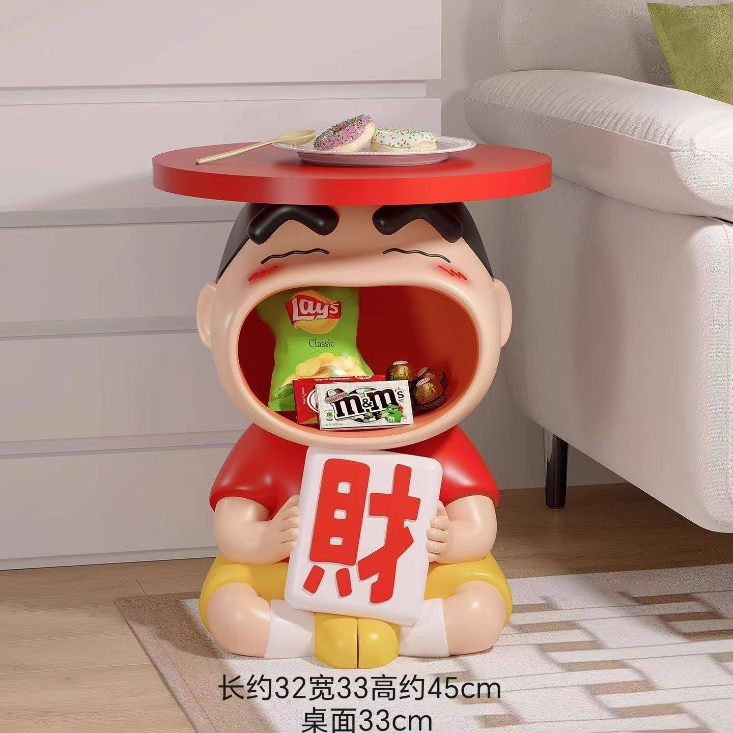 蜡笔小新落地摆件现代奶油风客厅电视柜旁沙发边几乔迁新居礼物,家居饰品,装饰摆件,淘宝优惠券,粉丝福利购,淘宝优惠卷