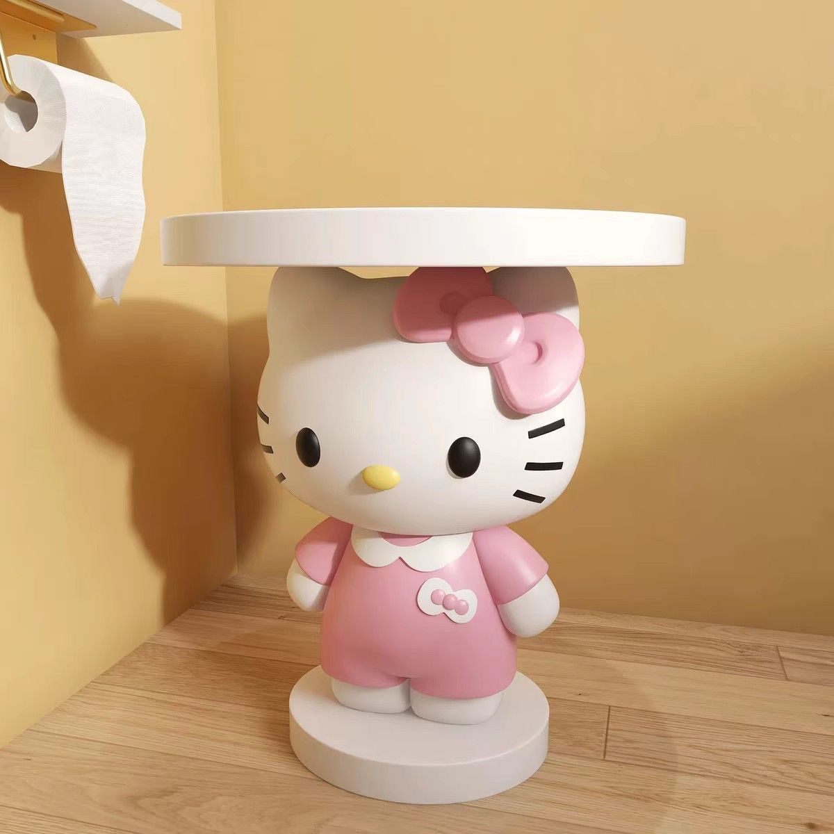 HelloKitty猫咪大型客厅电视柜落地边几托盘装饰品乔迁新居摆件