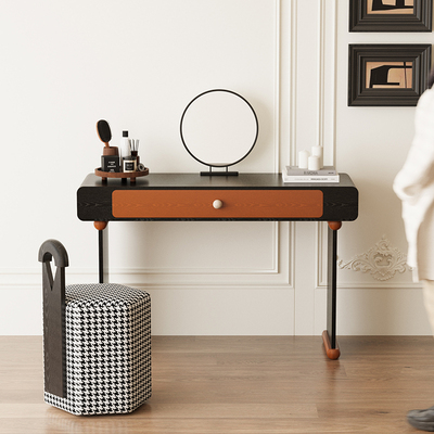 早迟法式中古风全实木梳妆台