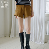 Letter 纯棉女式 from 赵露思同款 moon灯芯绒短裤 25秋款 休闲裤