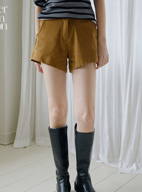 赵露思同款丨Letter from moon灯芯绒短裤25秋款纯棉女式休闲裤