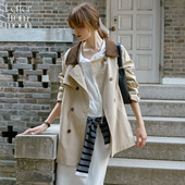 风衣女25秋款 休闲外套 from moon复古中长款 李沐宸同款 Letter