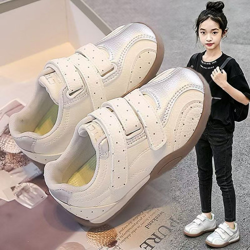 ABC Fans女童鞋子时尚小白鞋2026春秋新款女孩软底休闲运动鞋儿童