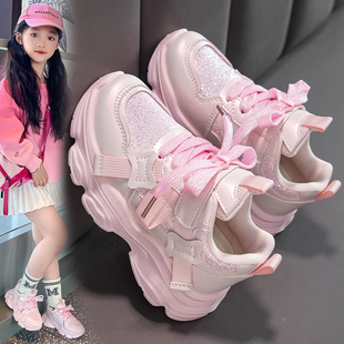 Fans女童鞋 儿童软底亮片休闲鞋 时尚 2025秋冬新款 中大童 运动鞋 ABC