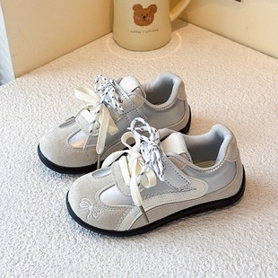 儿童德训鞋 ABC 小女孩防滑软底休闲鞋 2025春秋新款 Fans女童运动鞋