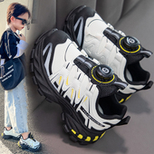 女童网鞋 ABC 2025春秋新款 中大童透气跑步鞋 Fans男童鞋 软底运动鞋