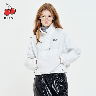 kirsh春秋运动风半拉链立领夹克外套男女chic潮流休闲情侣款上衣
