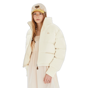 kirsh大樱桃冬季新款宽松短款面包服女小个子羽绒服保暖加厚外套