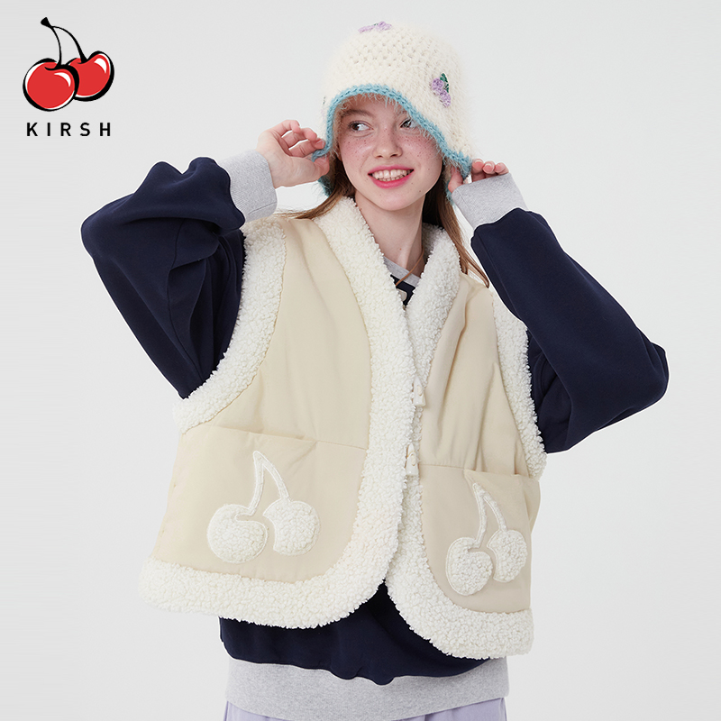 大樱桃马夹KIRSH少女V领