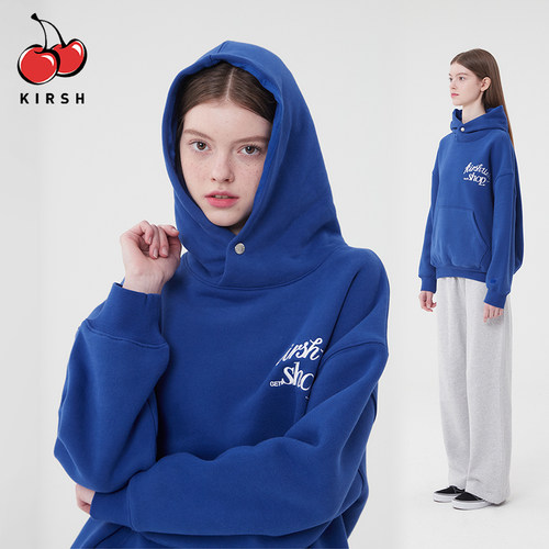kirsh薄绒连帽卫衣女休闲宽松
