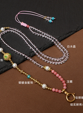 甜美4毫米细圆珠链女唐卡佛牌链