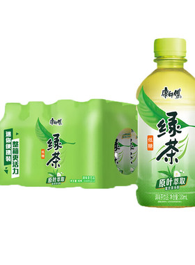 康师傅 绿茶 低糖茶饮料 小瓶整箱装 330ml*12瓶 茶饮料 茉莉绿茶
