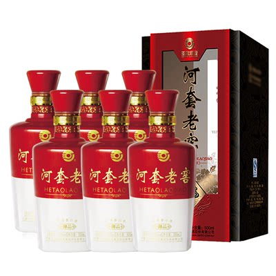 河套酒业河套老窖御品45度浓香型纯粮食白酒500ml*6瓶整箱装送礼