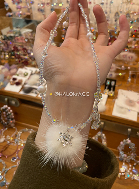 HALOkrACC韩代雪花小星星项链