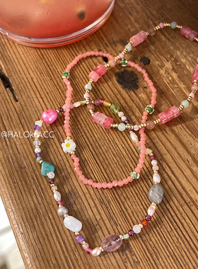 HALOkrACC韩国甜粉糖豆手链
