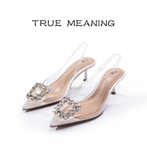 TrueMeaning高跟鞋矮跟派对