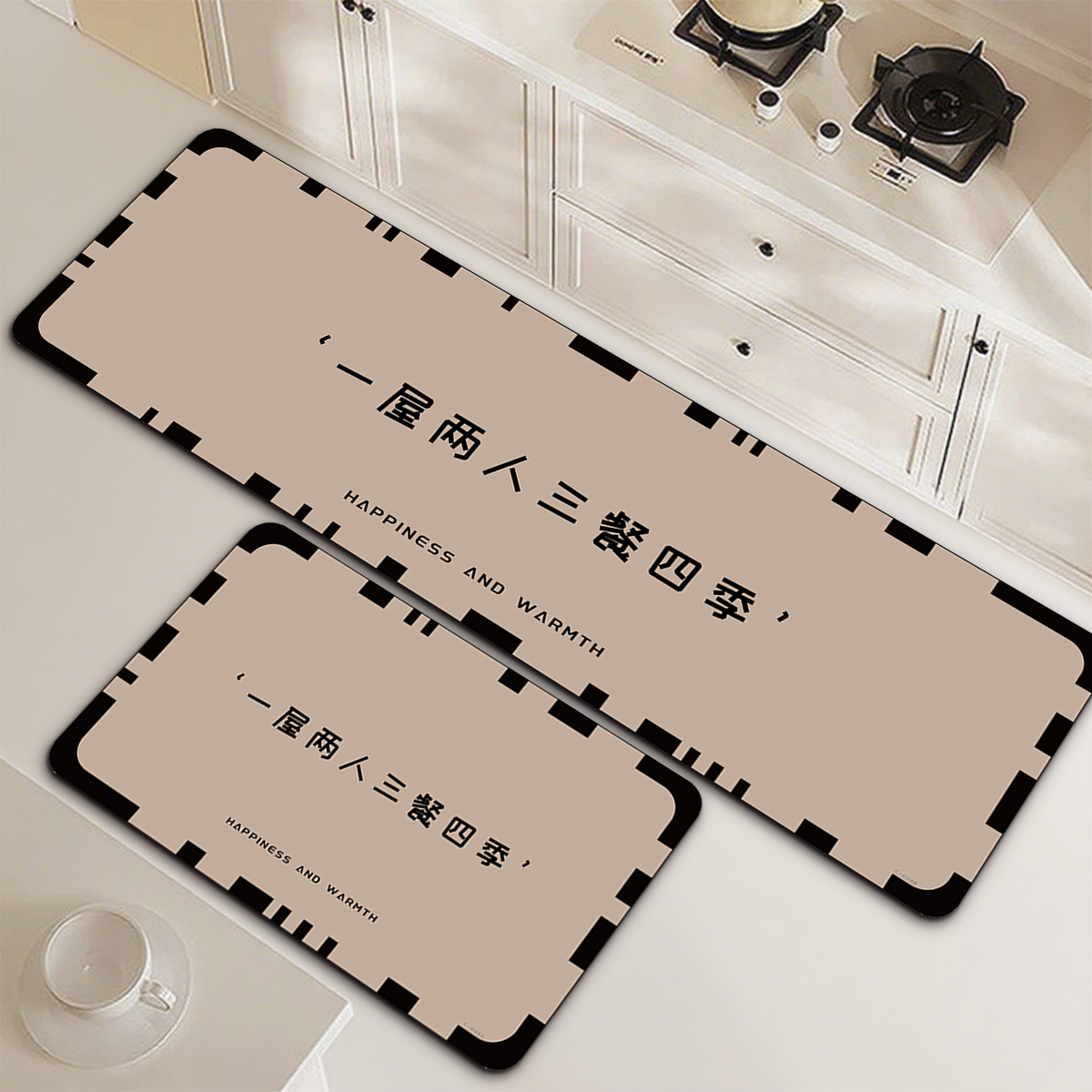 家用浴室门口脚垫硅藻泥吸水速干垫子防滑地垫厨房地垫防滑吸水垫