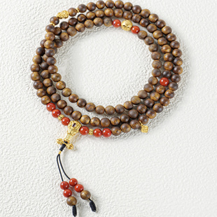 范语 · 沉香18K金108念珠 FF2583098 送南红手串