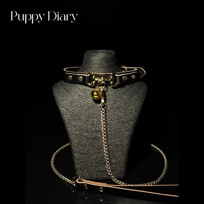 皮项圈女铃铛choker可刻字