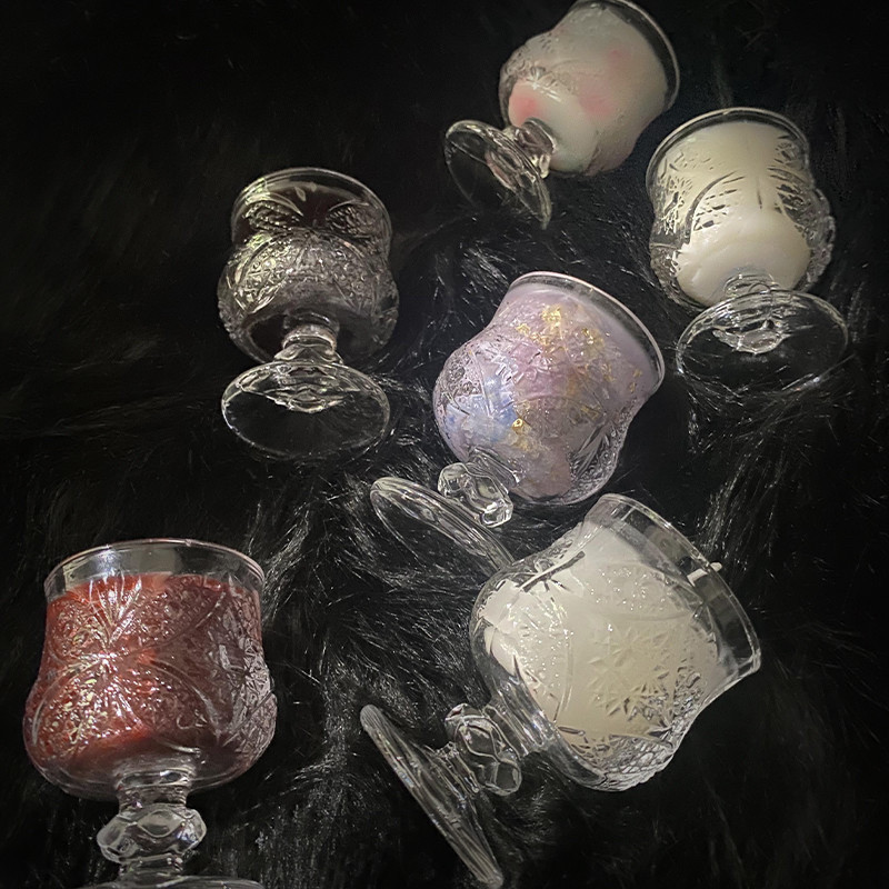 Puppy*低温蜡烛罐装夜光鎏金40度椰子杯蜡情调依兰香氛情侣道具