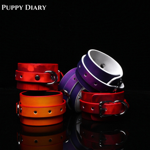 Puppy*温感变色手环女手链情侣手饰皮革剧本cos变色手铐道具