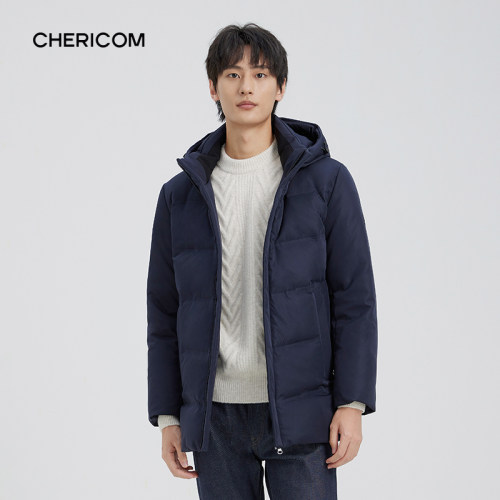 千仞岗羽绒服男冬季连帽保暖宽松休闲外套Y299695Y